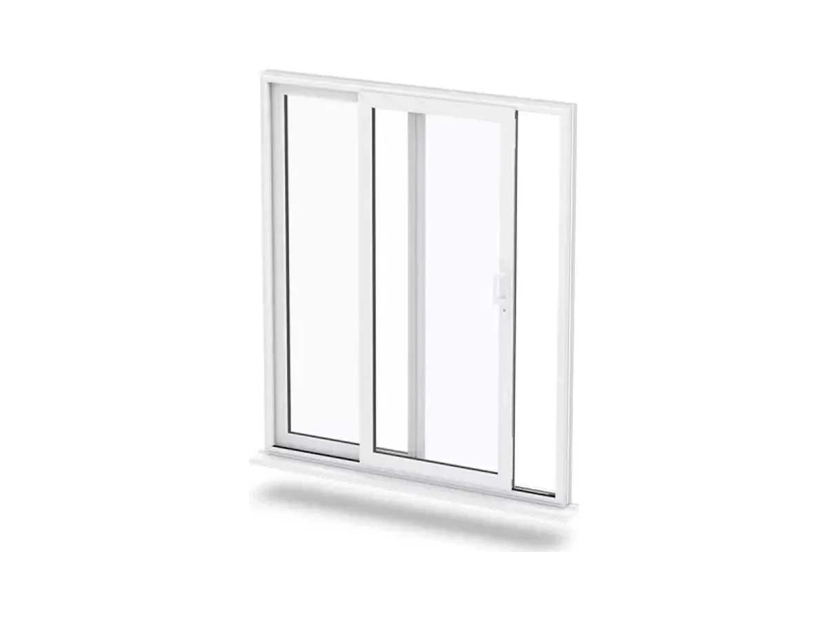 White aluminium sliding patio door studio product card