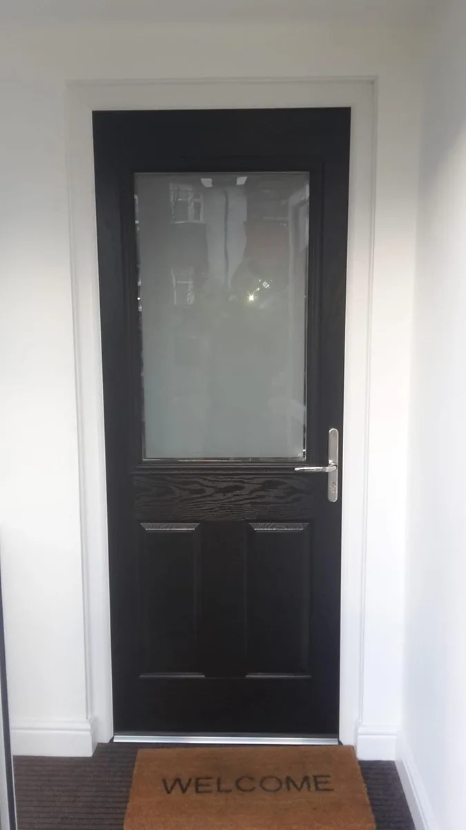 Black Composite Doors, interior view installed in Chigwell by Cii Double Glazing