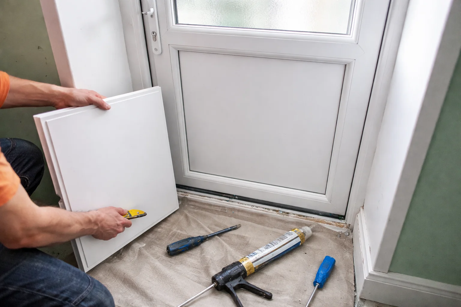 uPVC door panel replacement main graphic created for Cii Double Glazing