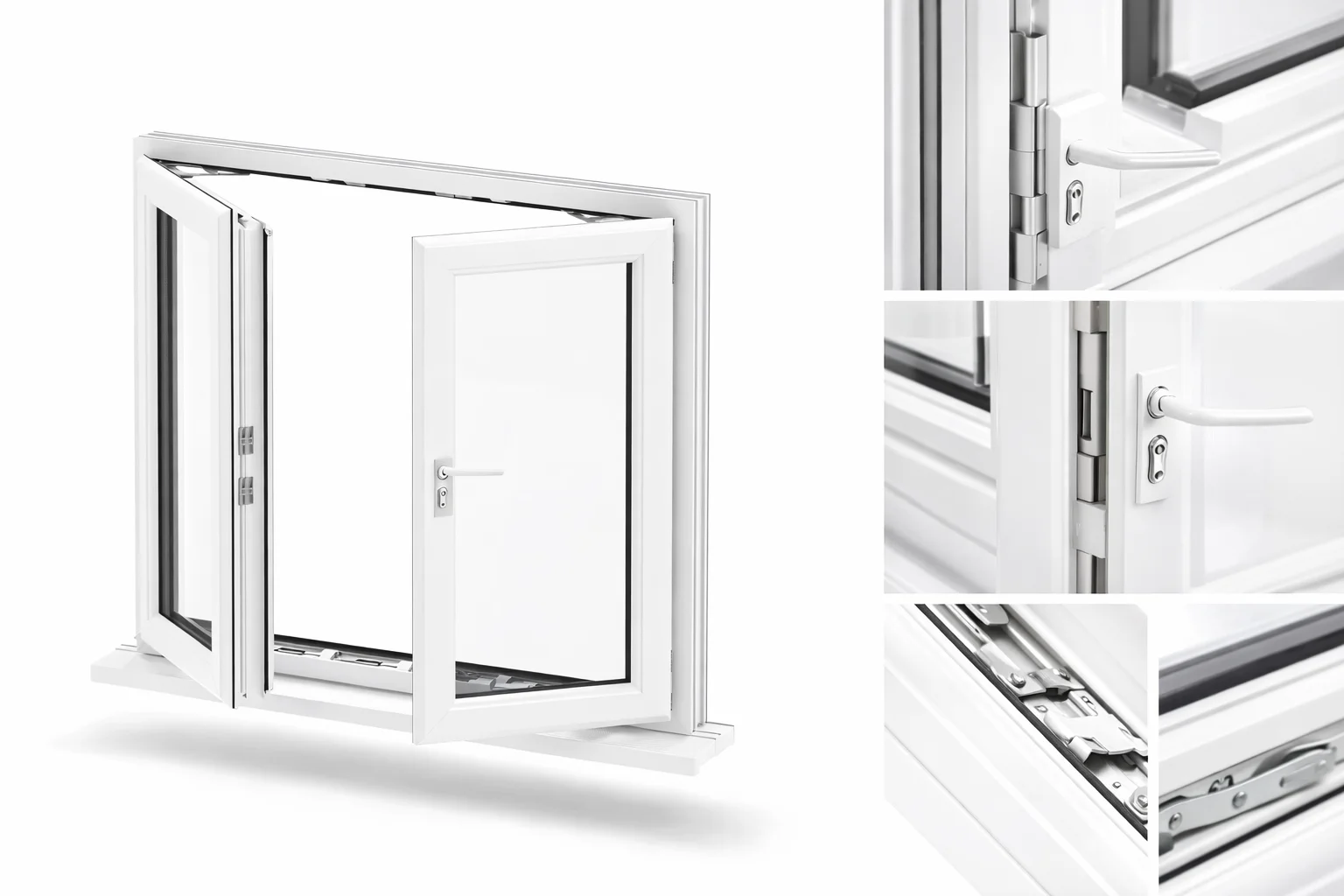 French casement windows main graphic created for Cii Double Glazing