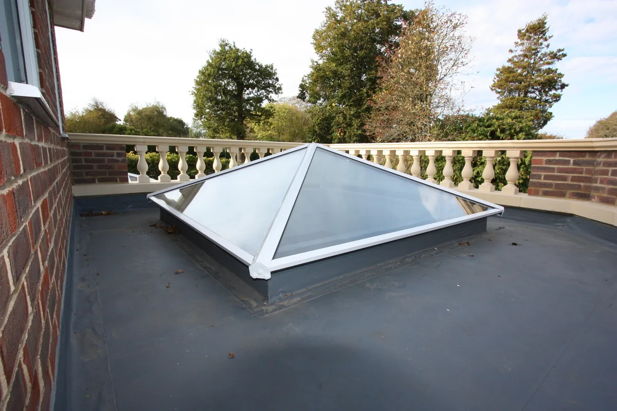Aluminium hipped roof lantern installed in Chigwell by Cii Double Glazing